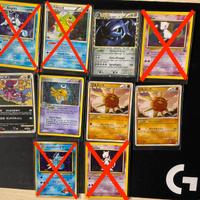 Lotto Carte Pokemon rare da collezione