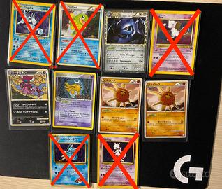 Lotto Carte Pokemon rare da collezione