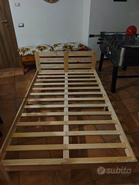 rete in toghe di pino 120x200 h 23 cm
