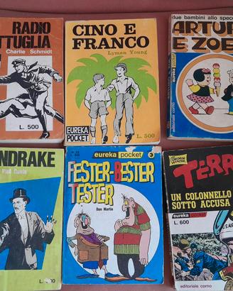18 vecchi eureka pocket e Oscar fumetti vintage