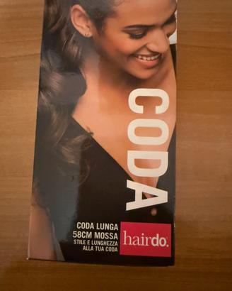 Coda lunga 58 cm mossa  hairdo