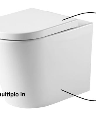 NUOVO - WC FILOMURO ceramica COPRIWATER soft-close