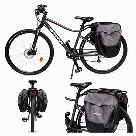 Bici B'Twin 28" con Portapacchi e 2 Borse Laterali
