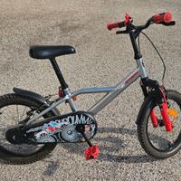 BICI BAMBINO BTWIN 16" - CON SOSPENSIONE ANTERIORE