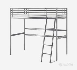 Struttura letto singolo a soppalco IKEA SVÄRTA
