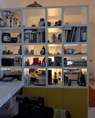 Libreria con scrivania design Binacci