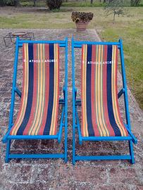 Coppia di sedie a sdraio 