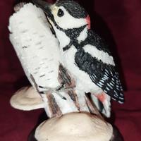 Picchio Rosso in resina 