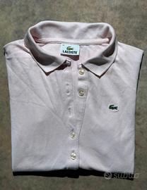 Polo Lacoste donna rosa taglia 38