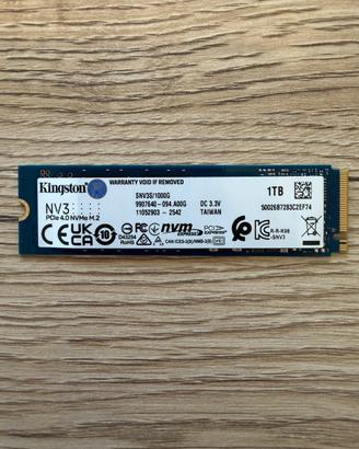 Kingston Nv3 Ssd Interno 1 Tb Pcie 4.0 Nvme M.2