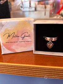 Anello cuore pendente Nuovo