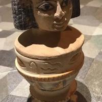 Statua vasi canopi stile egizio+ Bassoril.smalto