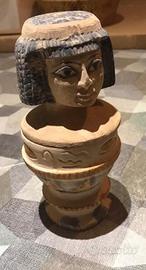 Statua vasi canopi stile egizio+ Bassoril.smalto