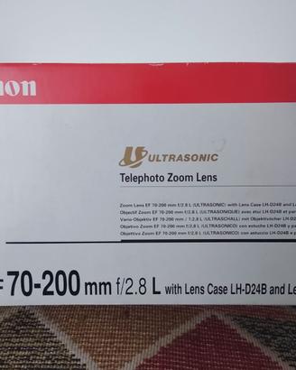 canon zoom 70/200 scatola