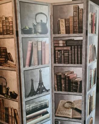 Paravento separé tipo  libreria alto 180 cm