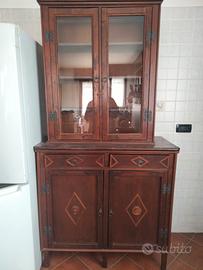 Credenza in legno 2 pezzi