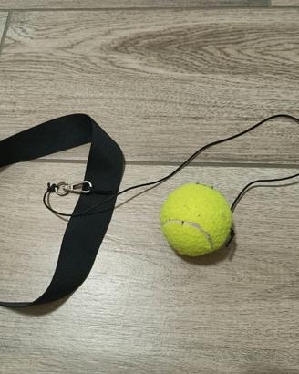Pallina da tennis con fascia per allenamento boxe