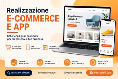 Realizzazione siti, e-commerce, piattaforme web