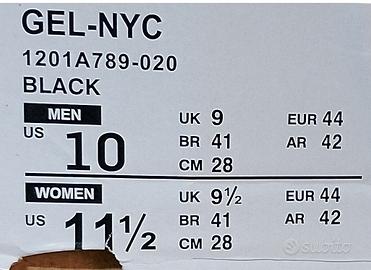 ASICS GEL‑NYCBlack–Taglia44(EUR)–Nuove