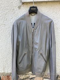 Bomber in pelle grigio Liu.jo uomo