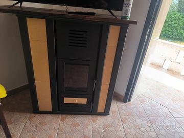 Stufa a pellet canalizzata.