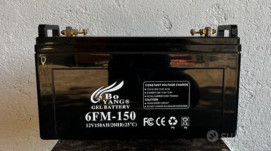 Batteria gel 12V 150A per impianto solare