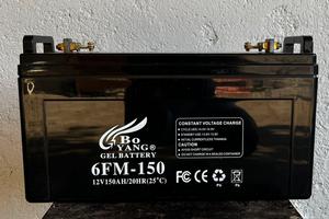 Batteria gel 12V 150A per impianto solare