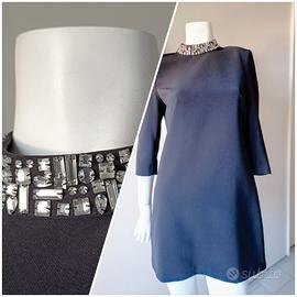 H&M Abito tubino Strass scollatura tg. 40 S nero