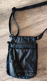 Calvin Klein Jeans Tracolla Nero Nylon buone cond.