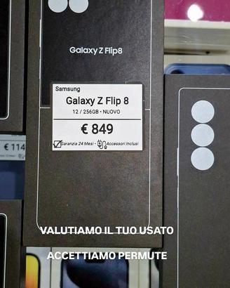 SAMSUNG GALAXY FLIP 8 256 GB nuovo