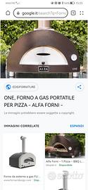 Forno a gas per pizze Alpha o è 