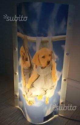 Lampada a tema cuccioli di cane