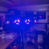 Luci discoteca 4 par centralizzati con stativo