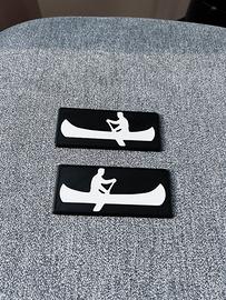 Coppia targhette Canoa SISLEY FIAT PANDA 141