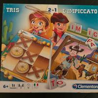 Impiccato e tris doppio gioco da tavolo-Clementoni