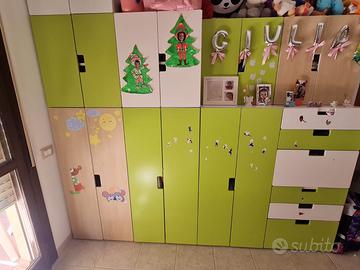 Composizione di armadi Ikea per i più piccoli