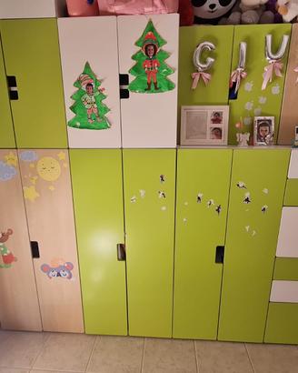Composizione di armadi Ikea per i più piccoli