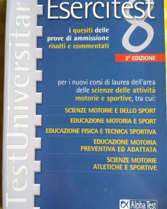 Manuale Esecitest prove ammissione Scienze motorie