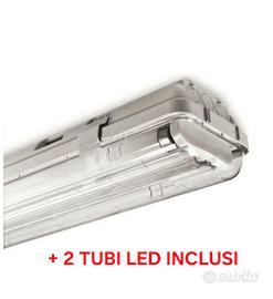 plafoniera beghelli BS102RE 2x36w IP65 + 2 led