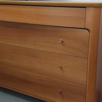 Cassettiera moderna vintage in vero legno