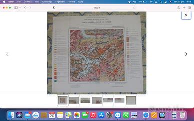 1951 Carta Geo. TRE VENEZIE Magistrato Acque