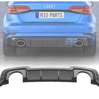 DIFFUSORE AUDI A3 S LINE HATCHBACK 17-20 LOOK RS3