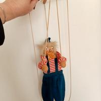 MARIONETTA PAGLIACCIO IN LEGNO VINTAGE