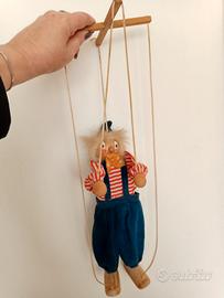 MARIONETTA PAGLIACCIO IN LEGNO VINTAGE