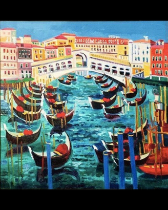 Opere uniche olio su tela