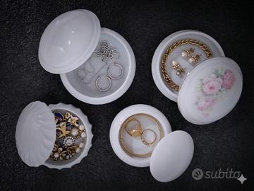 4 ciotole Porta-Bonbon/Gioie Porcellana Limoges