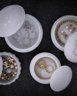 4 ciotole Porta-Bonbon/Gioie Porcellana Limoges