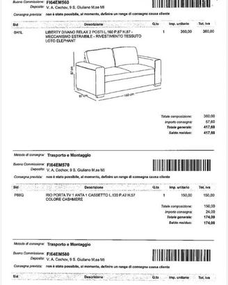 Divano Nuovo MondoConvenienza Liberty 2 posti