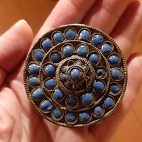 scatoletta tibetana vintage pietre Blu 