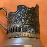 COPPIA di PORTABICCHIERI SOVIETICI da Collezione